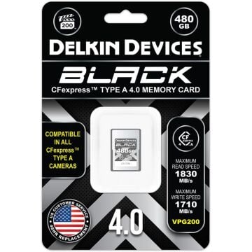 DELKIN BLACK CF EXPRESS TYPE A 480GB - 4.0 VGP200 Memory Card