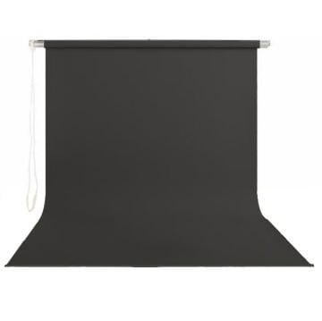 Stil Fon 195cm x 400cm Sonsuz Siyah Fon Perdesi Seti