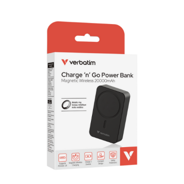 VERBATIM 32223 Magsafe 20000 Mah Manyetik Kablosuz Powerbank Siyah