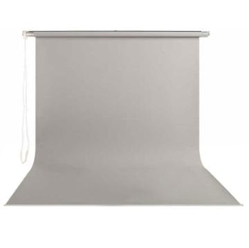 Stil Fon 195cm x 400cm Sonsuz Gri Fon Perdesi Seti