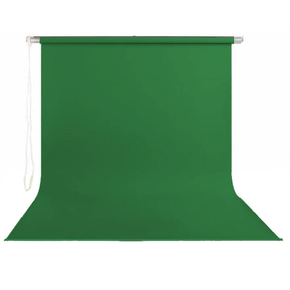 Stil Fon 195cm x 400cm Sonsuz Yeşil Fon Perdesi Seti