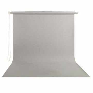 Stil Fon 195cm x 300cm Sonsuz Gri Fon Perdesi Seti