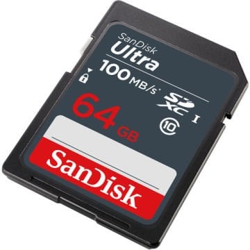 SanDisk 64GB Ultra SDXC UHS-I Hafıza Kartı SDSDUNR-064G-GN3IN