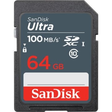 SanDisk 64GB Ultra SDXC UHS-I Hafıza Kartı SDSDUNR-064G-GN3IN