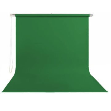 Stil Fon 195cm x 300cm Sonsuz Yeşil Fon Perdesi Seti