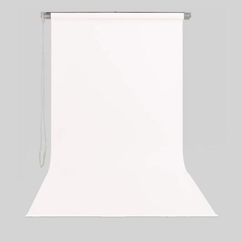 Stil Fon 130cm x 200cm Sonsuz Beyaz Fon Perdesi Seti