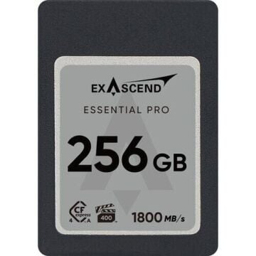 Exascend Essential PRO 256GB CF Express 4.0 Type A YENİ - VPG400-certified - up to 1,800 MB/s read and 1,650 MB/s write