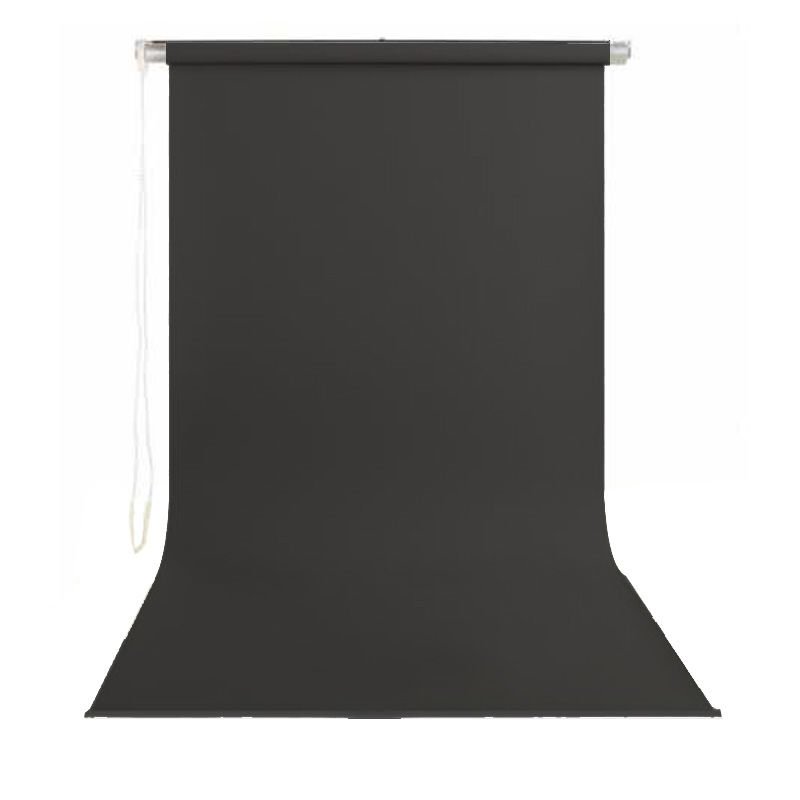 Stil Fon 130cm x 200cm Sonsuz Siyah Fon Perdesi Seti