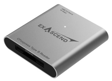 Exascend CFexpress Type B/SD Express/SD/microSD card reader (4in1)
