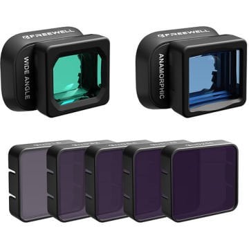 Freewell Wide-Angle & Anamorphic Lenses with ND Filters Set for DJI Mini 3 Pro