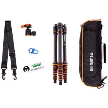 3 Legged Thing Punks Brian 2.0 Carbon Fiber Monopod Özellikli Tripod ve AirHed Neo 2 Kafa (Black)