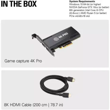 Elgato 10GBK9901 Game Capture 4K Pro