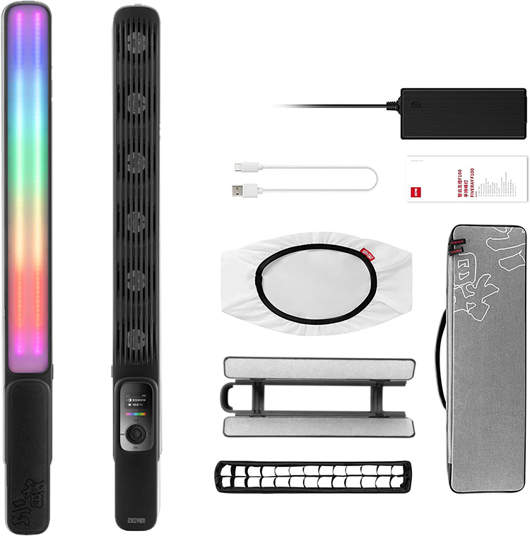 Zhiyun Fiveray F100 Combo RGB LED Işık Çubuğu (Siyah)