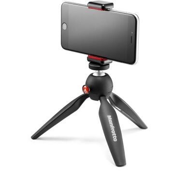 Manfrotto Mkpixiclamp MII Mini Tripod Bk W/Phone Cl