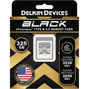 Delkin Devices 325GB BLACK 4.0 CFexpress Type B Hafıza Kartı