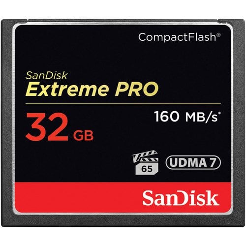 SanDisk 32GB Extreme Pro CompactFlash 160MB/sn Hafıza Kartı