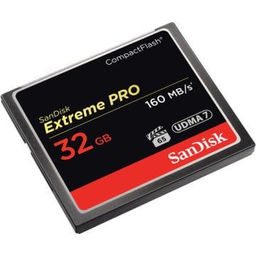 SanDisk 32GB Extreme Pro CompactFlash 160MB/sn Hafıza Kartı