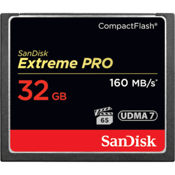 SanDisk 32GB Extreme Pro CompactFlash 160MB/sn Hafıza Kartı