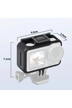 Osmo Action Için Frame Pc Abs Darbeye Dayanıklı Koruyucu Kılıf