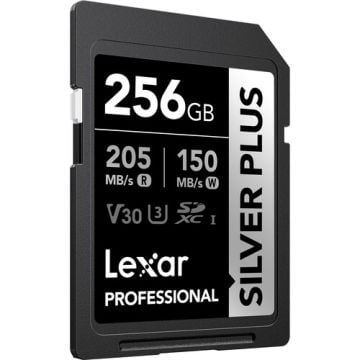 Lexar 256GB Professional SILVER PLUS UHS-I SDXC Hafıza Kartı