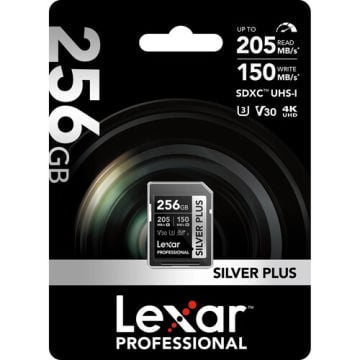 Lexar 256GB Professional SILVER PLUS UHS-I SDXC Hafıza Kartı