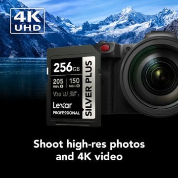Lexar 256GB Professional SILVER PLUS UHS-I SDXC Hafıza Kartı
