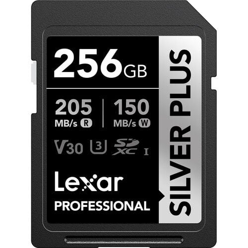 Lexar 256GB Professional SILVER PLUS UHS-I SDXC Hafıza Kartı