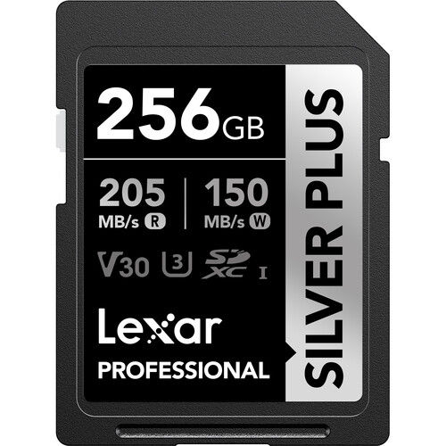 Lexar 256GB Professional SILVER PLUS UHS-I SDXC Hafıza Kartı