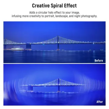 Neewer 82mm Spiral Halo Camera Lens Filter Sinematik Özel Efekt Filtresi