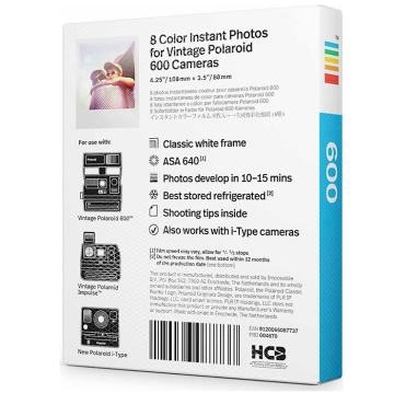 Polaroid Color 600 Film (8 Adet)