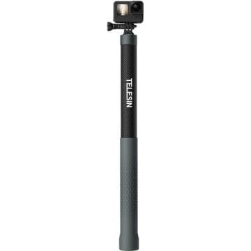 Telesin Aksiyon Kamera ve Akıllı Telefonlar için 3 Metre Carbon Fiber Selfie Stick
