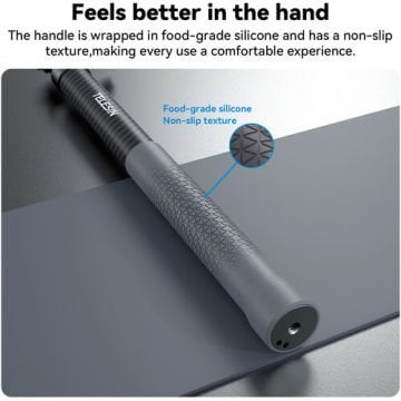 Telesin Aksiyon Kamera ve Akıllı Telefonlar için 3 Metre Carbon Fiber Selfie Stick