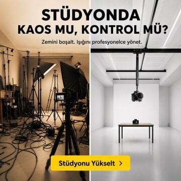 Stüdyo Teknik 90Cm Tekerlekli Distans