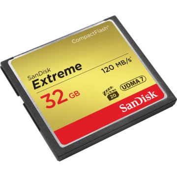 SanDisk 32GB Extreme CompactFlash 120MB/s Hafıza Kartı (2'li Paket)