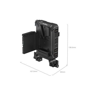 SmallRig 5226 V-Mount Pil Montaj Plakası Kiti 15 mm LWS Rob Borulu