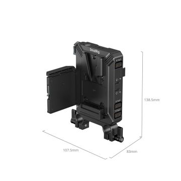 SmallRig 5226 V-Mount Pil Montaj Plakası Kiti 15 mm LWS Rob Borulu