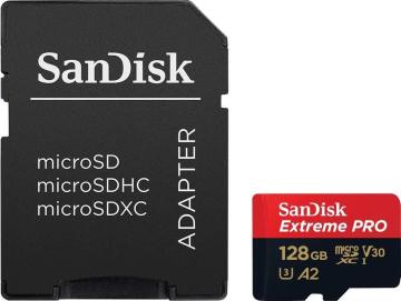Sandisk Extreme Pro 128GB MicroSDXC 170MB/s Hafıza Kartı