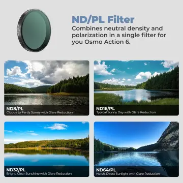 Freewell DJI Osmo Action 6 ND/PL Filters 4Pack