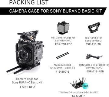 TILTA Camera Cage for Sony BURANO Basic Kit - (  ESR-T18-A )