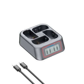 Patona 4178 Platinum USB-C PD 4' LÜ Hızlı Şarj Cihazı Canon LP-E6 LP-E6N - LP-E6P