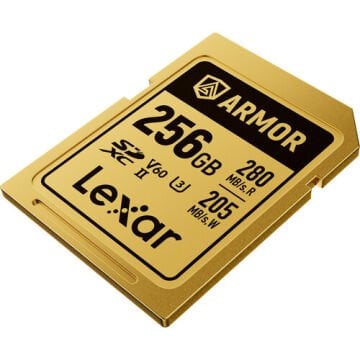Lexar 256GB Armor Gold UHS-II SDXC 6K V60 Hafıza Kartı