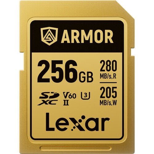 Lexar 256GB Armor Gold UHS-II SDXC 6K V60 Hafıza Kartı