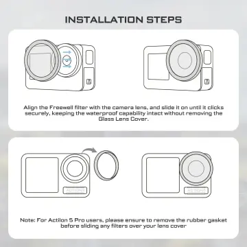 Freewell DJI Osmo Action 5 Pro ND/PL Filters 4Pack