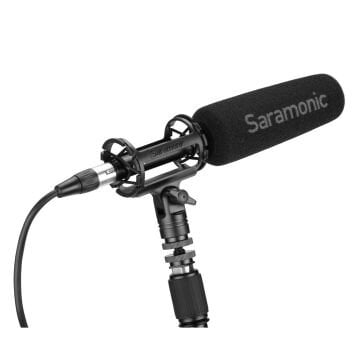 Saramonıc SoundBird V6 Professional Supercardioid Shotgun Mic w/ Shock Mount,