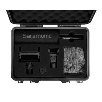 Saramonıc SoundBird V6 Professional Supercardioid Shotgun Mic w/ Shock Mount,