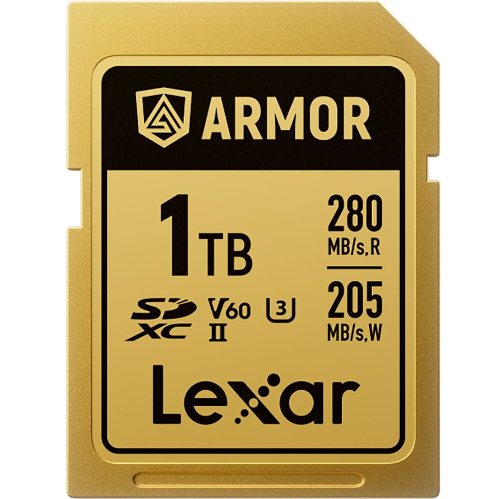 Lexar 1TB Armor Gold UHS-II SDXC 6K V60 Hafıza Kartı