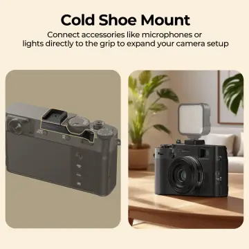 Freewell Fuji X100VI Thumb Grip with Cold Shoe Mount Siyah