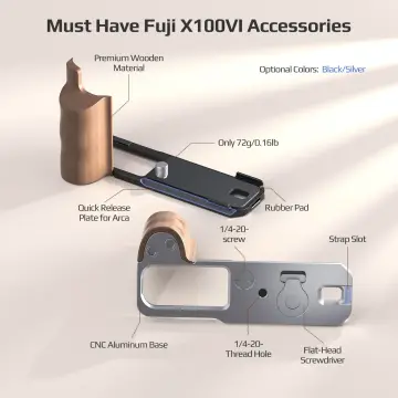Freewell Fuji X100VI L Bracket Premium Grip Siyah