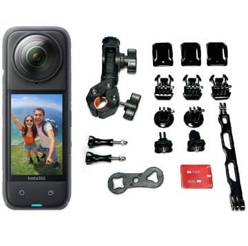 Insta360 X4 360 Derece 8K Aksiyon Kamera + Böwee Motosiklet Seti