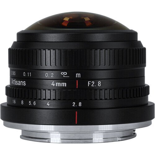 7Artisans 4mm F2.8 Sony (E Mount) MF APS-C Lens Siyah